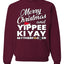 Merry Christmas and Yippee Ki Yay MOFO Christmas Unisex Crewneck Sweatshirt