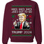 Ho Ho Ho Joe's Got To Go Trump 2024 Ugly Christmas Sweater Unisex Crewneck Sweatshirt