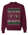 Feliz Navidad Bichota Ugly Christmas Sweater Unisex Crewneck Sweatshirt