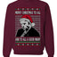Sleepy Joe Merry Xmas To All And All A Good Night Ugly Christmas Sweater Unisex Crewneck Sweatshirt