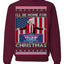 I'll Be Home for Christmas USA Trump 2024, MAGA Make America Great Again Santa Speech Ugly Christmas Sweater Sweaters Crewneck Sweatshirts