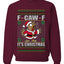 F-CAW-F IT'S CHRISTMAS, Ugly Christmas Unisex Sweater, Crewneck Sweatshirts