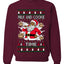 Milk And Cookie Time Christmas Sweater, Unisex Ugly Christmas Crewneck Sweatshirts
