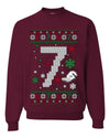 Christmas 7 Meme, Unisex Ugly Christmas Crewneck Sweatshirts