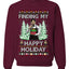 Finding My Happy Holiday, Unisex Ugly Christmas Sweater, Crewneck Sweatshirts