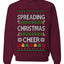 Spreading Christmas Cheer, Unisex Ugly Christmas Sweater Crewneck Sweatshirts