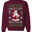 Santa's Got 6 7 Gifts For Me, Unisex Ugly Christmas Sweater Crewneck Sweatshirts