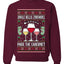 Jingle Bells, Zinfandel Pass The Cabernet Wine Drinker, Unisex Ugly Christmas Sweater, Crewneck Sweatshirts