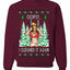 Funny, Knives Popstar Dancing, Music Lover Comedic Christmas Sweater Design, Unisex Crewneck Sweatshirts