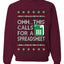 Oh... This Calls for A Spreadsheet, Unisex Ugly Christmas Sweater Crewneck Sweatshirts