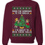 From The Windows To The Walls I'm About To Deck These Halls, Unisex Ugly Christmas Sweater Crewneck Sweatshirts