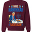 Make Hanukkah Great Again, Unisex Ugly Christmas Sweater Crewneck Sweatshirts