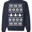 Christmas Ho Ho Ho Ugly Christmas Sweater Unisex Crewneck Sweatshirt