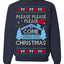 Please Please Please Come Home for Xmas Viral Pop Song Ugly Christmas Sweater Crewneck Sweatshirt