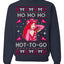 Ho Ho Ho Hot to Go, Funny Midwest Princess Pop Star Ugly Christmas Sweater Crewneck Sweatshirt
