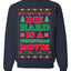 Die Hard is a Christmas Movie Classic McClane Nakatomi Ugly Christmas Sweater Crewneck Sweatshirt