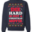 Die Hard is Not a Christmas Movie Classic, McClane Hans Nakatomi Plaza Xmas Party Holiday Movies Ugly Christmas Sweater Crewneck Sweatshirt