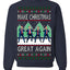 Make Christmas Great Again Shimmy Dance USA President Ugly Christmas Sweater Crewneck Sweatshirt