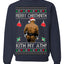 Merry Chrithmith Kith My Ath, Butt Viral Kiss My Ass Boxing Fight Meme, Funny Ugly Christmas Sweater Crewneck Sweatshirt