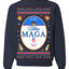 Ultra MAGA Superior Agenda Trump 2024 Funny Beer Logo Ugly Christmas Sweater Crewneck Sweatshirt