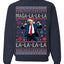 Maga La La La Funny Donald Trump Christmas Carol Song Ugly Christmas Sweater Crewneck Sweatshirt