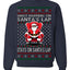 What Happens on Santa's Lap Stays on Santa's Lap, Funny Dirty X Rated Naughty Ugly Christmas Sweater Crewneck Sweatshirt