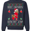 Merry Chrithmith Kith My Ath, Funny Butt Dancing, Viral Kiss My Ass Boxing Fight Meme, Men Women Ugly Christmas Sweater Crewneck Sweatshirt