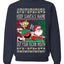 Slap Meme Award Show Parody Keep Santa's Name Out Your Mouth Ugly Christmas Sweater Unisex Crewneck Sweatshirt