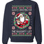 Always Shooting For The Naughty List Ugly Christmas Sweater Unisex Crewneck Sweatshirt