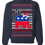 I'm Dreaming Of A Right Christmas Republican GOP  Ugly Christmas Sweater Unisex Crewneck Sweatshirt