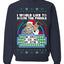 Santa Game Show I'd Like To Solve the Puzzle Wheel Ugly Christmas Sweater Unisex Crewneck Sweatshirt