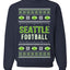 City of Seattle SEA American Football Fantasy Fan Ugly Christmas Sweater Unisex Crewneck Sweatshirt