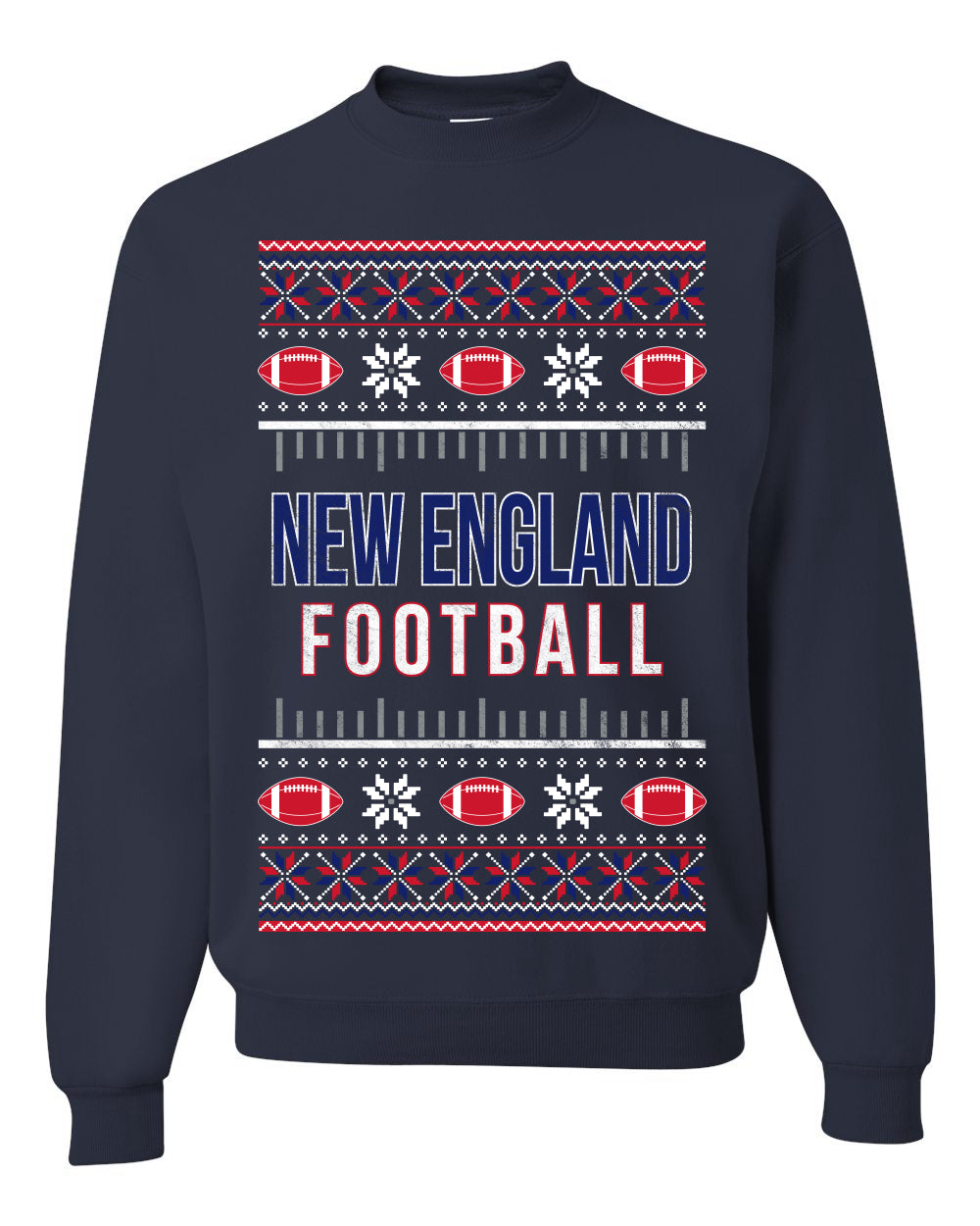 City of New England NE American Football Fantasy Fan Ugly Christmas Sweater Unisex Crewneck Sweatshirt