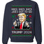 Ho Ho Ho Joe's Got To Go Trump 2024 Ugly Christmas Sweater Unisex Crewneck Sweatshirt
