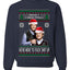 Here To F Stuff Up Step Brothers Holiday Pose Ugly Christmas Sweater Unisex Crewneck Sweatshirt