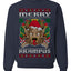 Merry Krampus Santa Folklore Figure Horror Ugly Christmas Sweater Unisex Crewneck Sweatshirt