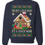 Gingerbread Not A Crack House It's A Crack Home Ugly Christmas Sweater Unisex Crewneck Sweatshirt