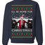 I'll Be Home for Xmas Donald Trump Ugly Christmas Sweater Crewneck Sweatshirt