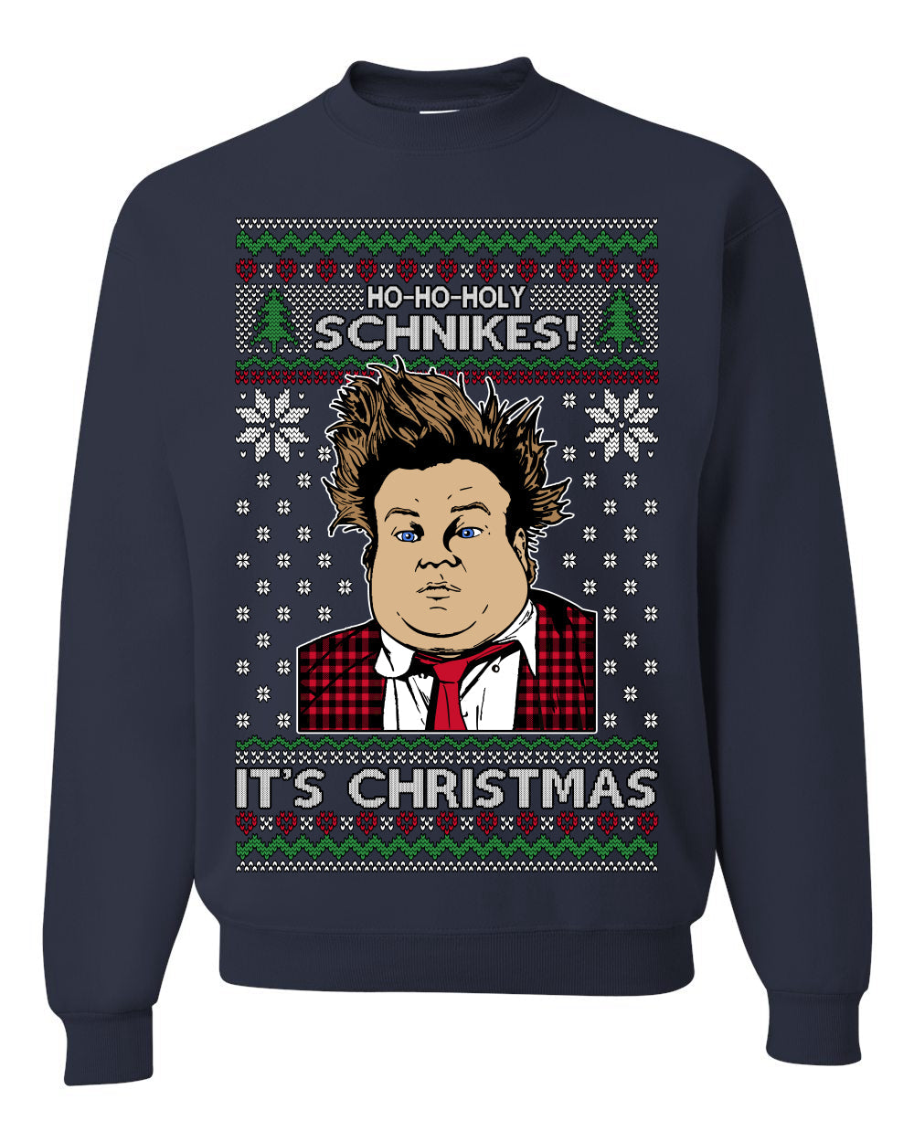 Ho Ho Holy Schnikes Funny 90s Classic Tommy Boy Movie Ugly Christmas Sweater