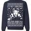 It's Not Christmas Until Hans Gruber Falls From Nakatomi Ugly Christmas Sweater Crewneck Sweatshirt