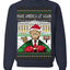 Make America Lit Again Funny Trump 2024 White House MAGA Ugly Christmas Sweater Crewneck Sweatshirt