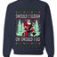 Should I Sleigh Or Should I Go, 80s Rock n' Roll Song, Electric Guitar, Ugly Christmas Unisex Sweater, Crewneck Sweatshirts