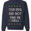 Your Email Did Not Find Me Well, Funny Office Humor Christmas Unisex Sweater, Ugly Christmas Crewneck Sweatshirts