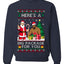 Here's A Big Package For You Santa Christmas Sweater, Unisex Ugly Christmas Crewneck Sweatshirts