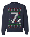 Christmas 7 Meme, Unisex Ugly Christmas Crewneck Sweatshirts
