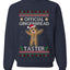 Official Gingerbread Taster, Unisex Ugly Christmas Crewneck Sweatshirts