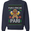 Puro Pinche Pari,Unisex Ugly Christmas Sweater, Crewneck Sweatshirts