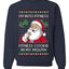 I'm Into Fitness Cookie In My Mouth Santa,Unisex Ugly Christmas Sweater, Crewneck Sweatshirts