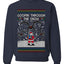 Goopin' Through The Snow Gamer Santa, Unisex Ugly Christmas Sweater Crewneck Sweatshirts