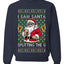 I Saw Santa Splitting The G, Unisex Ugly Christmas Sweater Crewneck Sweatshirts
